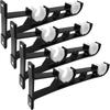 4 Pcs 7.29 Inches Curtain Rod Holders for Wall Black Drapery Pole Hanging Hangers Bathroom