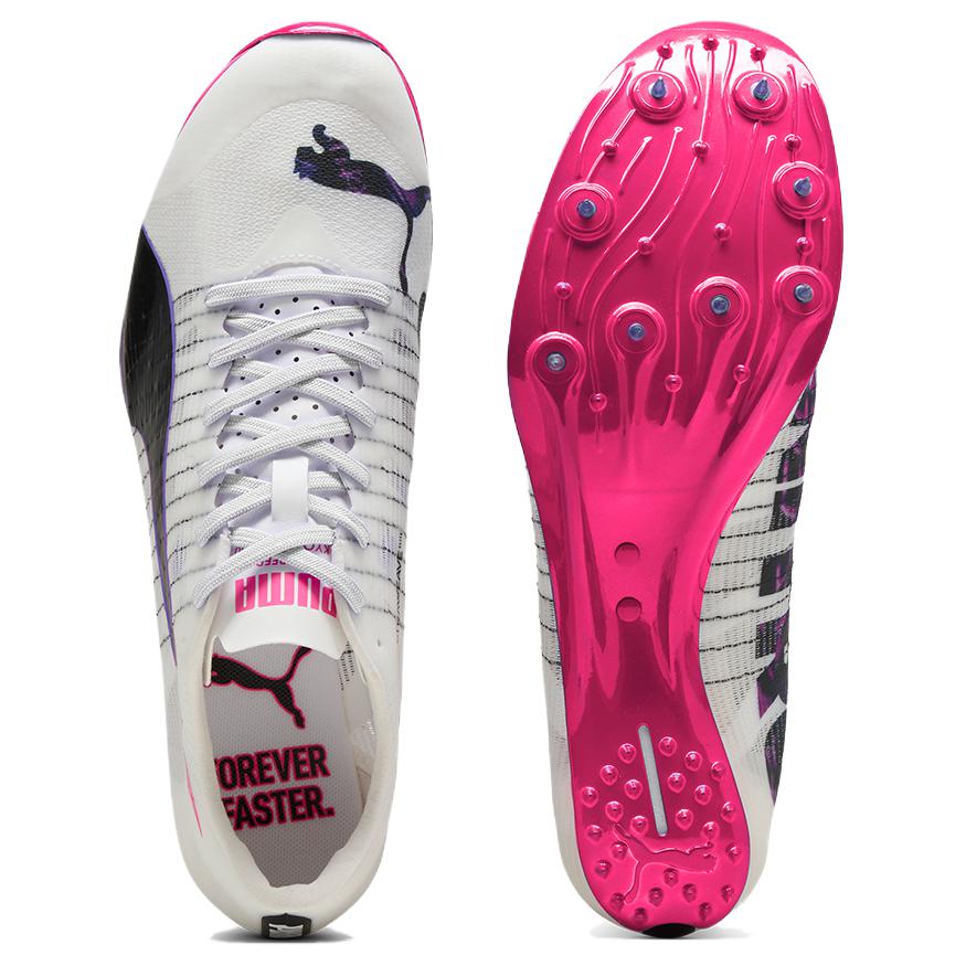 Puma Nitro 400 2 Удобные Универсальные Прочные Кроссовки с низким верхом Унисекс Белые 312639-01