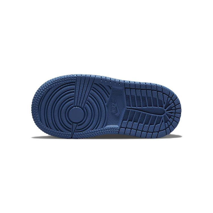 Air Jordan 1 Retro High OG TD Dark Marina Blue Детские кроссовки Черный Белый AQ2665-404