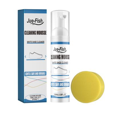 Новое пенное чистящее средство, набор для чистки обуви, портативное средство для удаления пятен и пожелтения с белой обуви, 100 мл