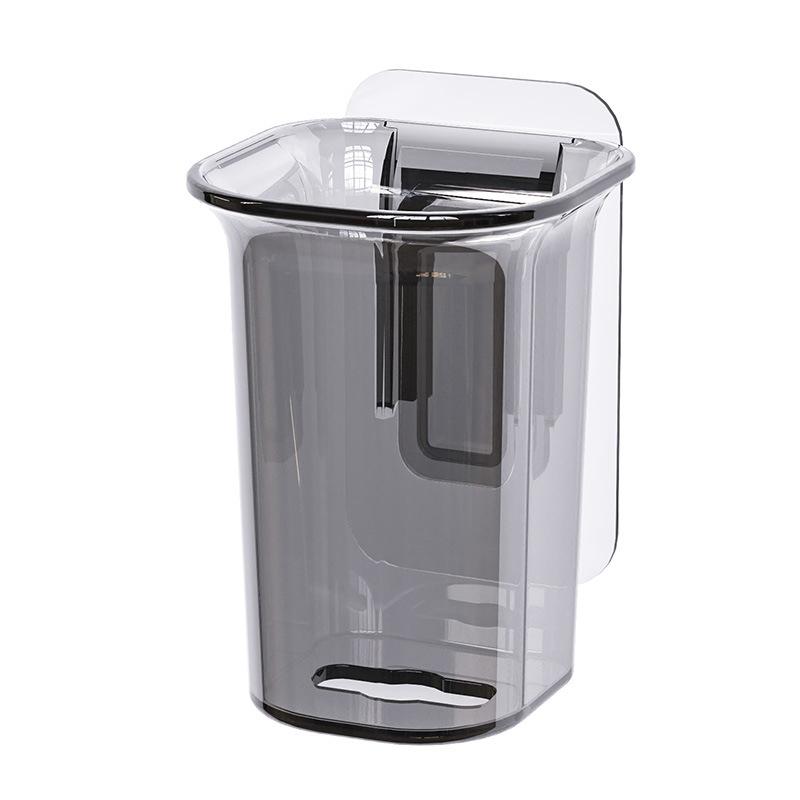 Настенный держатель для зубных щеток с крышкой, самоклеящийся держатель для зубных щеток, для общежитий, ванных комнат и душа, вмещает