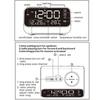 Термометр FM-радио Светодиодный будильник Зарядка через USB Таймер сна Прикроватный для пробуждения