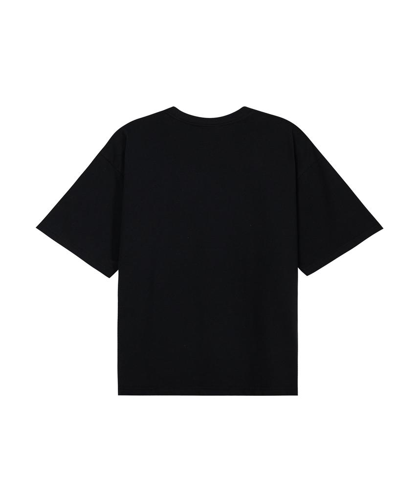 OUNDERR Mono Collection Кошка Футболка с коротким рукавом (черный)