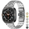 Luxury Titanium Band for Samsung Watch 7 Ultra 47mm Watchband Link Bracelet for Samsung Galaxy Ultra 7 47MM No Gaps Metal Strap