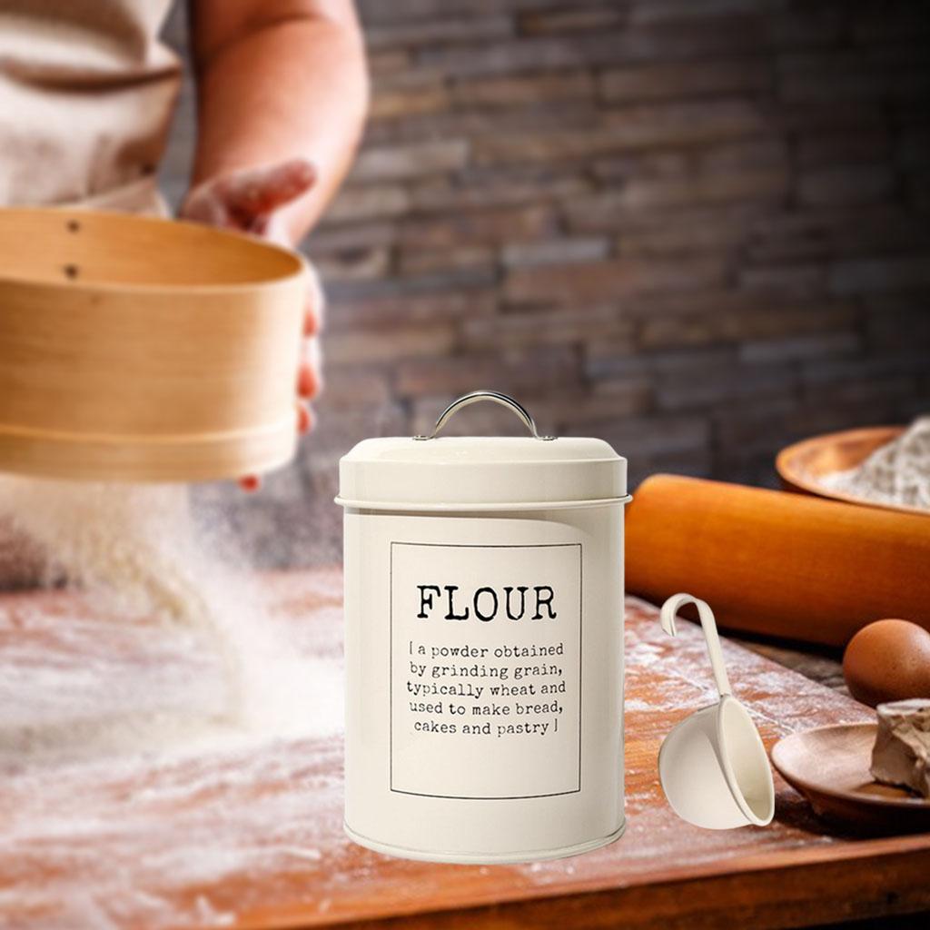 Металлический контейнер для хранения в винтажном стиле - Объем 3 л, Герметичная крышка