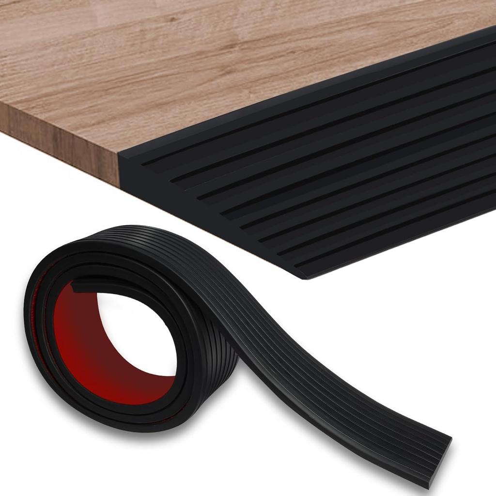1pc 0.9m Slope Pad Soft Multi-purpose Threshold Self-adhesive Durable PVC Anti Slip Strip for Vacuum Cleaner Wheelchair Trolley