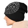 Bonnet Hats Viking Unisex WoUnisex's Odin's Horn Silver Metallic Thin Cap Street Skullies Beanies Caps