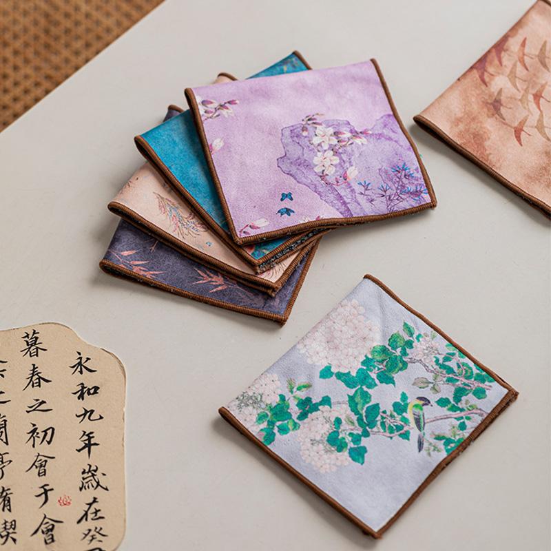 1 шт. Ткань для домашнего использования, высококачественный чайный коврик, чайное полотенце Zen, аксессуары, чайная салфетка, впитывающая воду, коврик для чайного стола, кухня