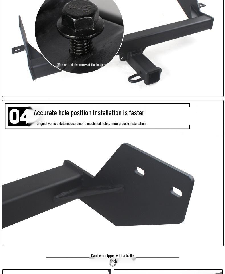 Ford Ranger JMC Dadiyu Huhu 3 Фаркоп Задний Буксировочный Крюк - Съемный для Буксировки