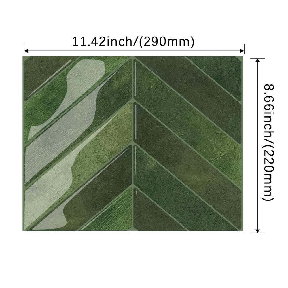 Водонепроницаемая самоклеящаяся фартук 11,4" x 9" Настенная плитка Прочные обои для кухни ванной