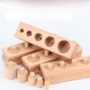 Монтессори деревянные цилиндрические гнезда развивающие игрушки для раннего детства и детского сада