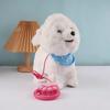 Interactive Walking Plush Puppy Toy with Touch Sensing Tongue Licking Motion Lifelike Sounds Electric Dog Plushie with Leash Simulation Stuffed