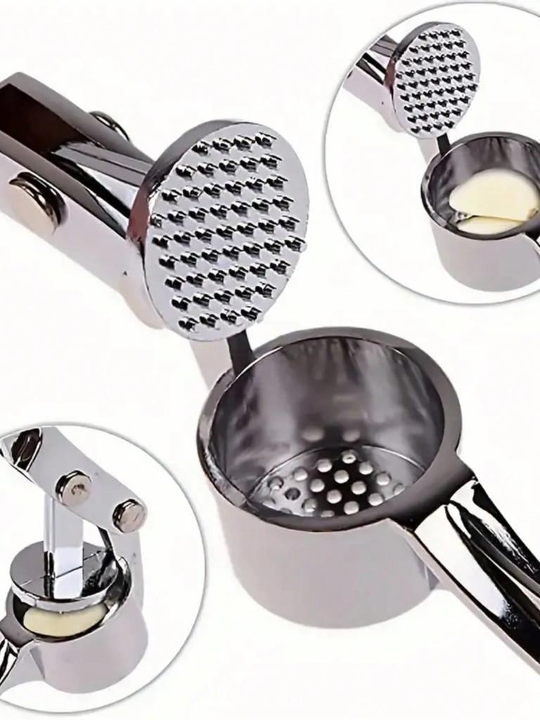 1pc, Garlic Press Washable Garlic Crusher Ginger Juicer Garlic Masher, Garlic Minver, Kitchen Supplies, Kitchen Gadgets