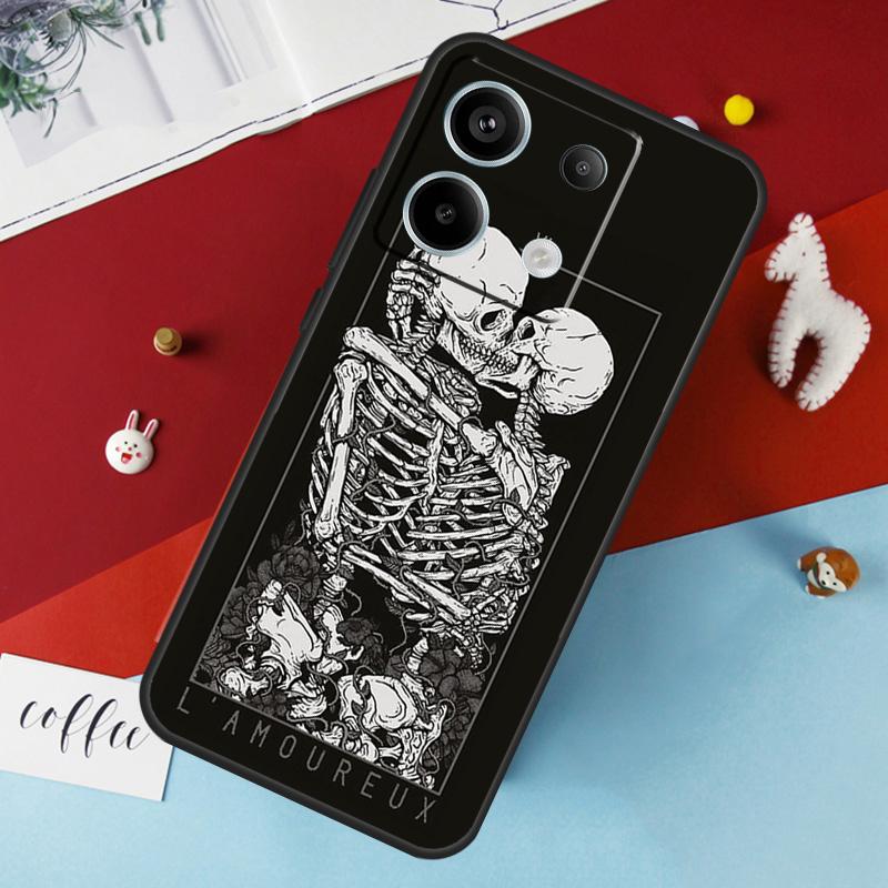 Эстетичный скелетный чехол для Xiaomi Redmi Note 13 Pro 14 12 11 10 15 Pro Plus Redmi 10C 12C 13C 14C 15C 15