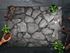 Glass stove protection plate 70x52 Stone