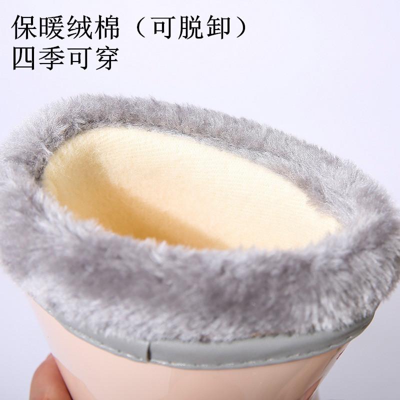 До середины голени резиновые сапоги женские на платформе резиновые туфли модные уличные туфли без застежек дождевые сапоги женские водонепроницаемые рабочие ботинки женские