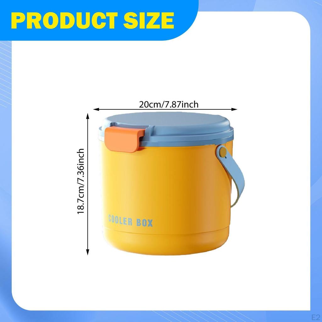 2.6L Ice Holder Bin for Drinks And Picnics with Cube Tray