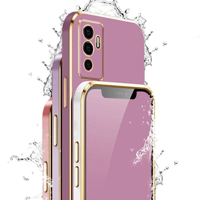 Чехол для vivo V23e 5G vivo V23e, чехол vivo V23E V2126, роскошный чехол для телефона с квадратным покрытием vivo S10E, противоударная задняя крышка