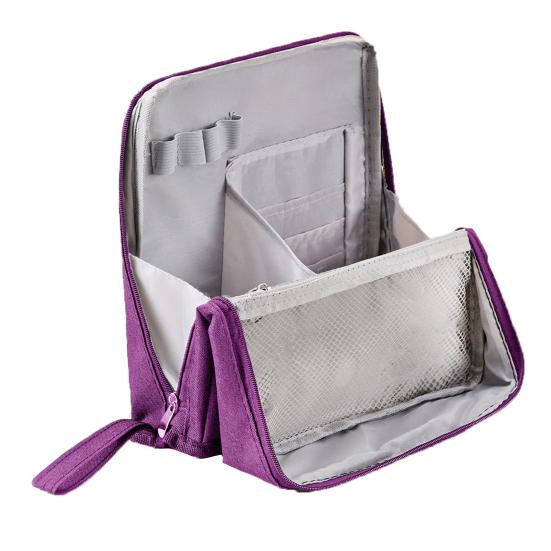 Сумка-косичка из ткани Оксфорд, многофункциональная косметичка с отделениями, водонепроницаемая косметичка, дорожный органайзер для кистей для макияжа