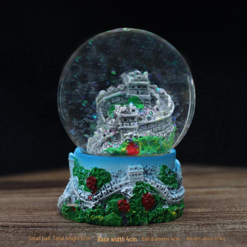 Beijing Souvenir Crystal Ball: Forbidden City, Temple of Heaven, Great Wall