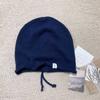 Autumn and winter new lazy wind stacking hat versatile face small cold hat solid color headgear hat versatile knitted hat