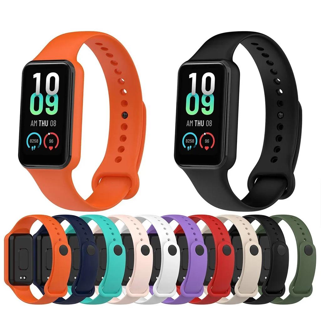 Мягкий силиконовый спортивный ремешок для Amazfit Band 7 Браслет Замена ремешка для часов Amazfit Band 7 Ремешок на запястье Умные часы Correas