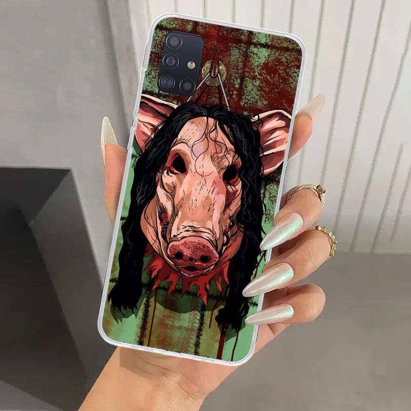 The Jigsaw Killer Horror Phone Case for Samsung Galaxy A52 A32 A22 A12 A02S A50S A30S A10S Note 20 Ultra 10 Plus S10 A31 A20 A71