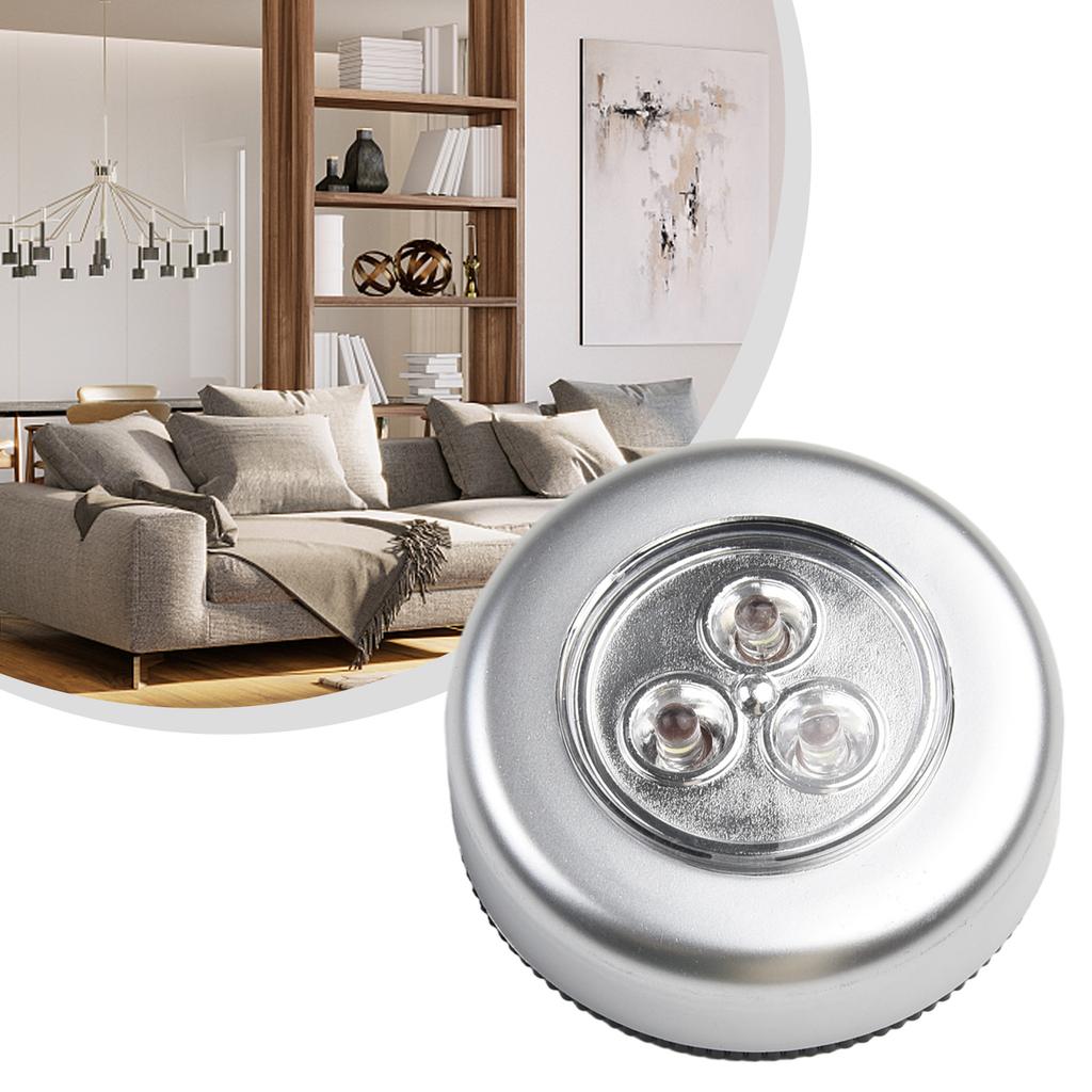 Сенсорный светильник диаметром 7 см Легко устанавливается Безопасный Самоклеящийся