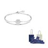 Swarovski Посеребренные браслеты с искусственным хрусталем для женщин, серебристые