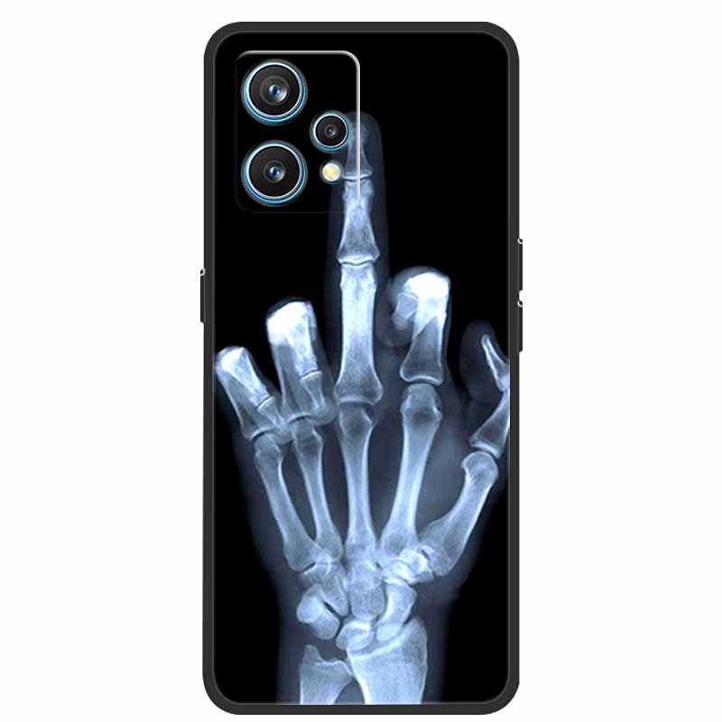 Чехол для Realme 9 RMX3521 Ударопрочный Мягкий силикон ТПУ Задняя крышка Для телефона Realme9 4G Чехлы Realme 9 6,4 дюйма Милый мультяшный чехол-сумка