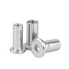 304 Stainless Steel Beveled Flat Head Inner Hex Hexagon Locking Clamp Screw Knock-in Set M2-M10
