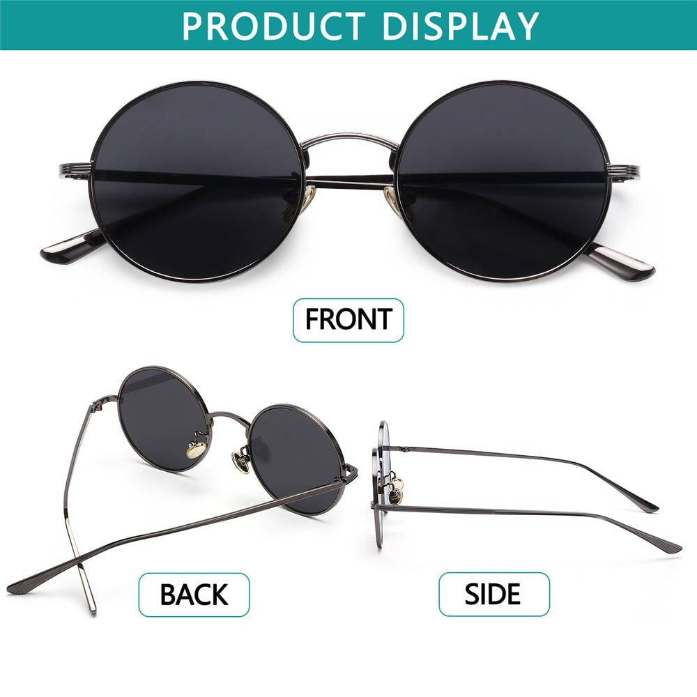 Glasses UV Protection Circle Glasses Vintage Sunglasses Steampunk Sunglasses Round Sunglasses