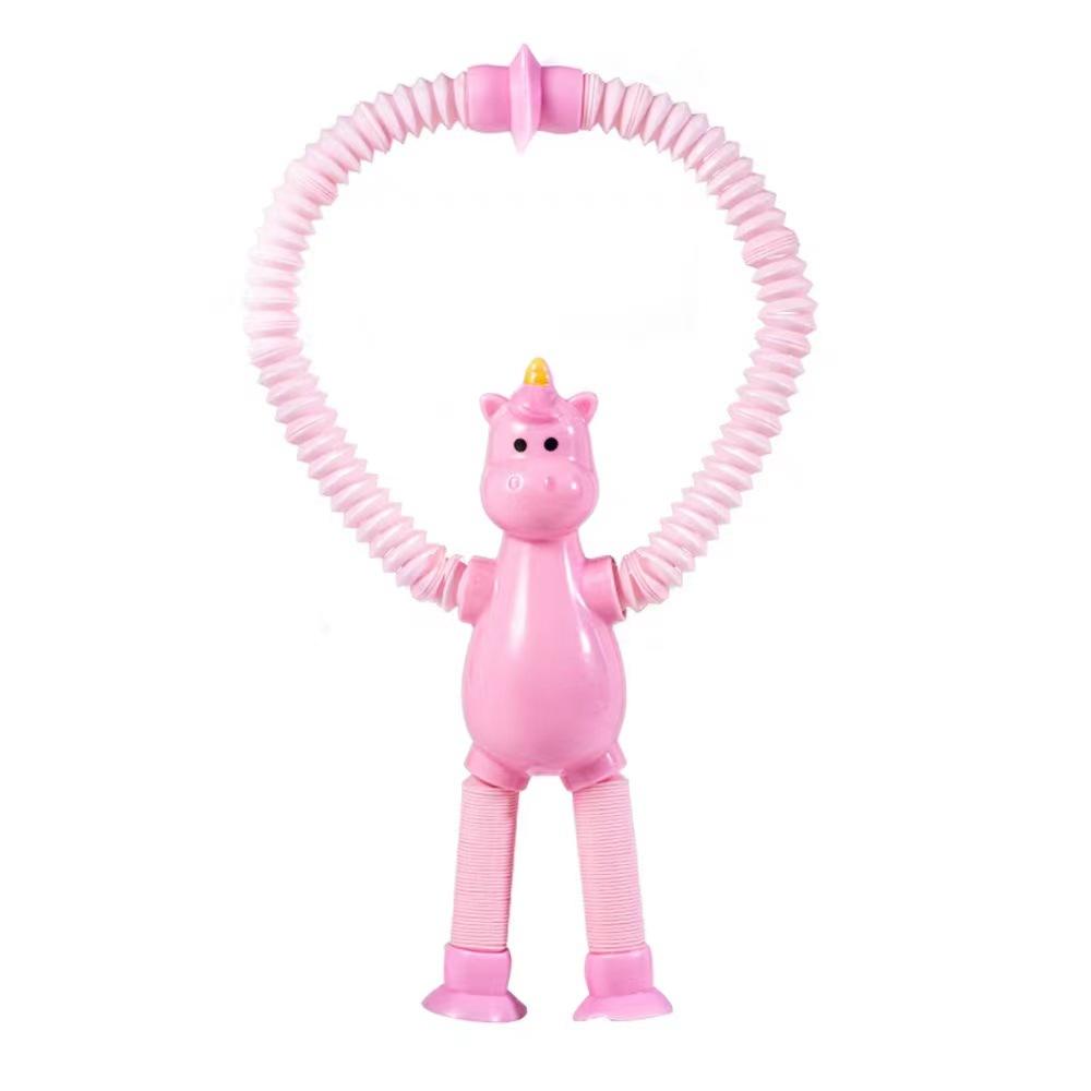 Unicorn Suction Cup Toys DIY Stretchable Pop Tubes Stress Relief Decompression Sensory Toys Carnival Prize for Boys Girls