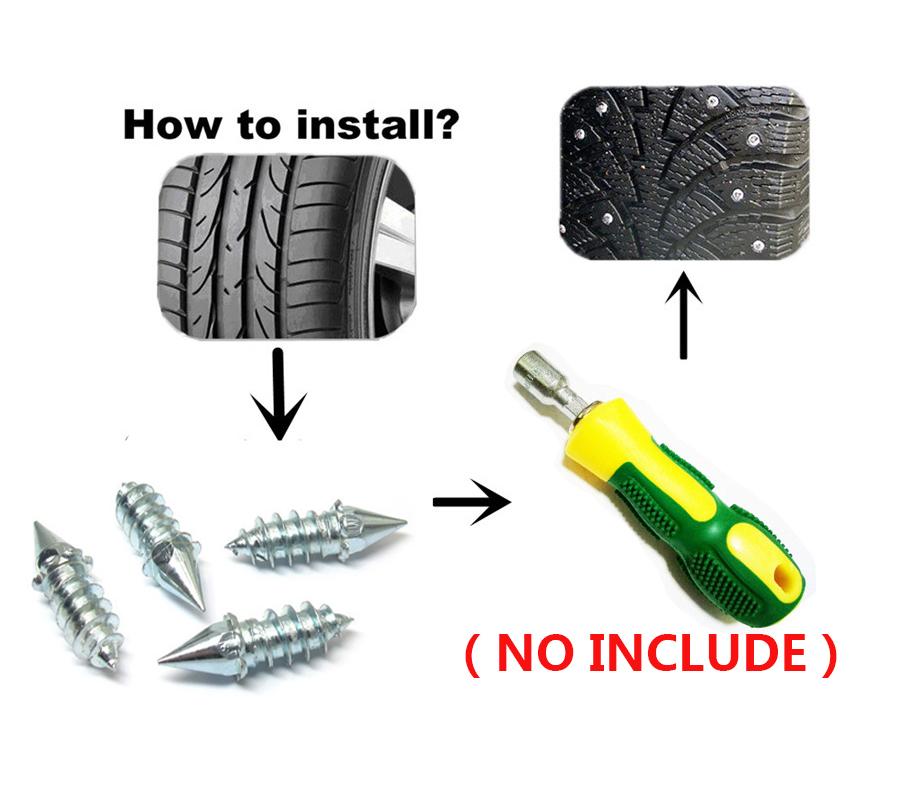 50 шт. Зимние автомобильные транспортные средства Противоскользящие Винтовые Шипы Колесо Шина Снежный Гвоздь Шип