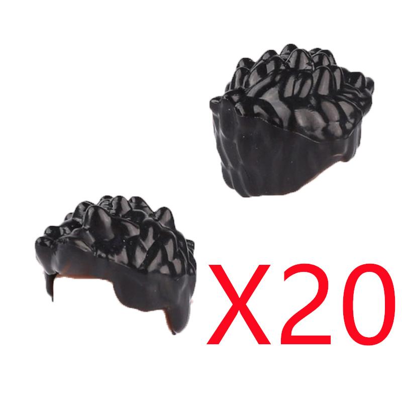 MOC Городские строительные блоки Части тела фигурок Креативные аксессуары Длинные волосы Коричневые Черные Золотые Мини-кирпичики Совместимая игрушка Подарок k030