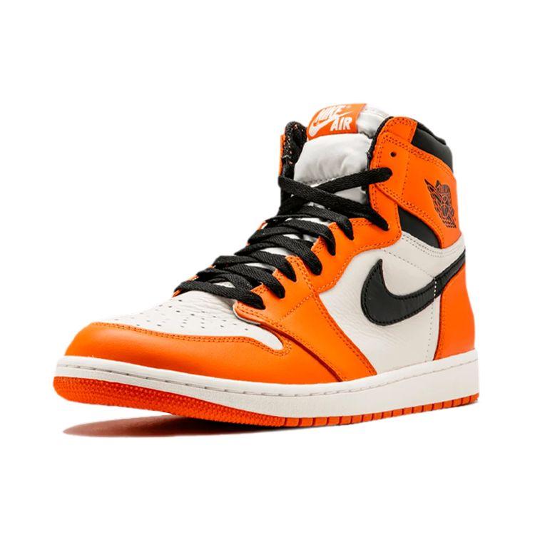 Мужские кроссовки Air Jordan 1 Retro High OG Shattered Backboard Away Оранжевый парусный черный-морская звезда 555088-113