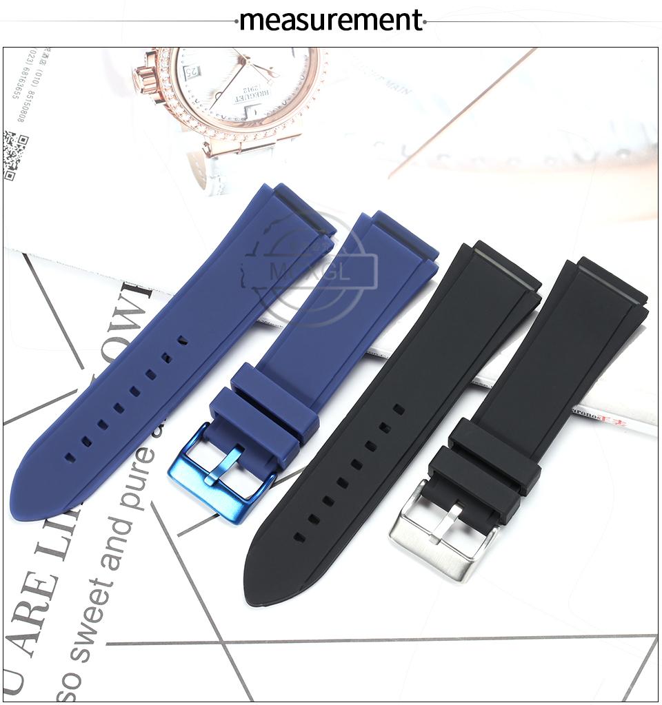 Силиконовый ремешок для часов, подходящий для GUESS W0247G3 W0040G3 W0040G7, мужской, спортивный, водонепроницаемый, резиновый ремешок, браслет, аксессуары для часов