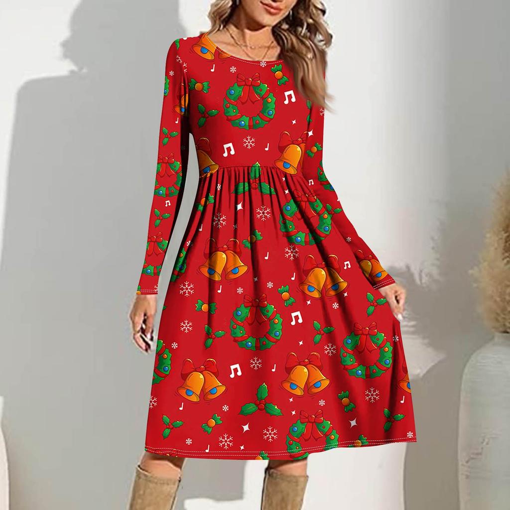 Женское повседневное платье с градиентным принтом, весеннее, с карманом, с круглым вырезом, с длинным рукавом