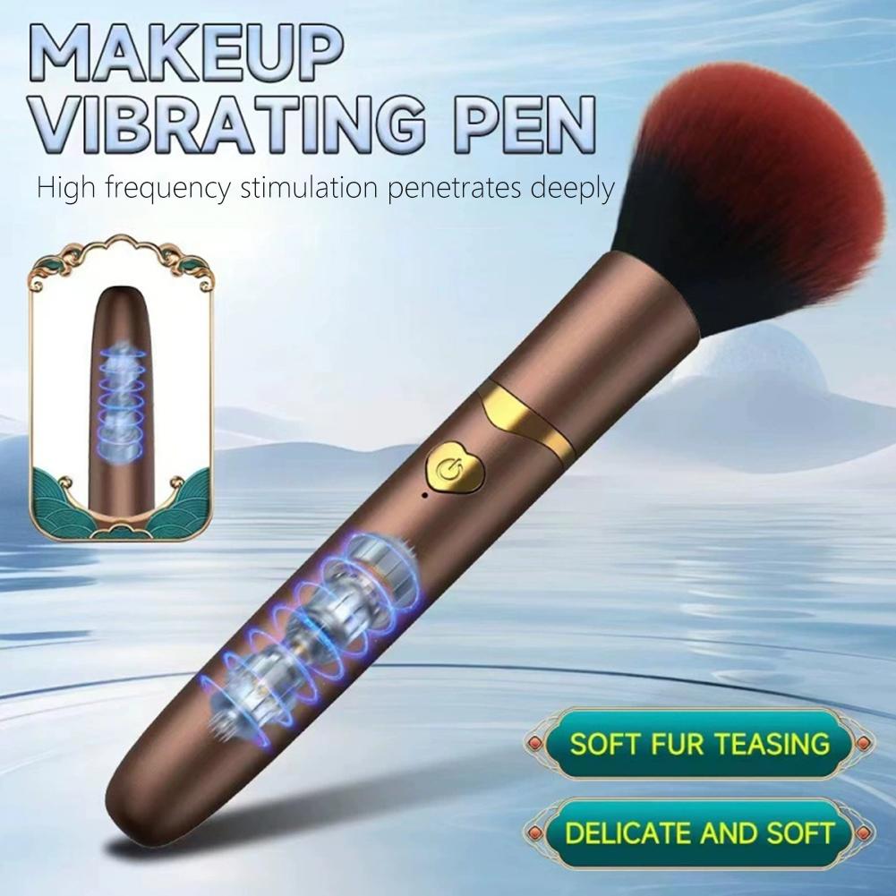 Электрическая кисть для макияжа Мягкая щетина Пушистая Портативная кисть для тональной основы Для рассыпчатой пудры и теней Кисть для румян Инструмент для красоты