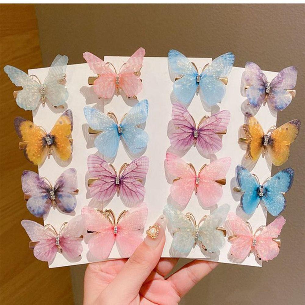Headwear Hair Accessories Cute Barrette Rainbow Hairpin Butterfly Hairpin Duckbill Clip Hair Clips