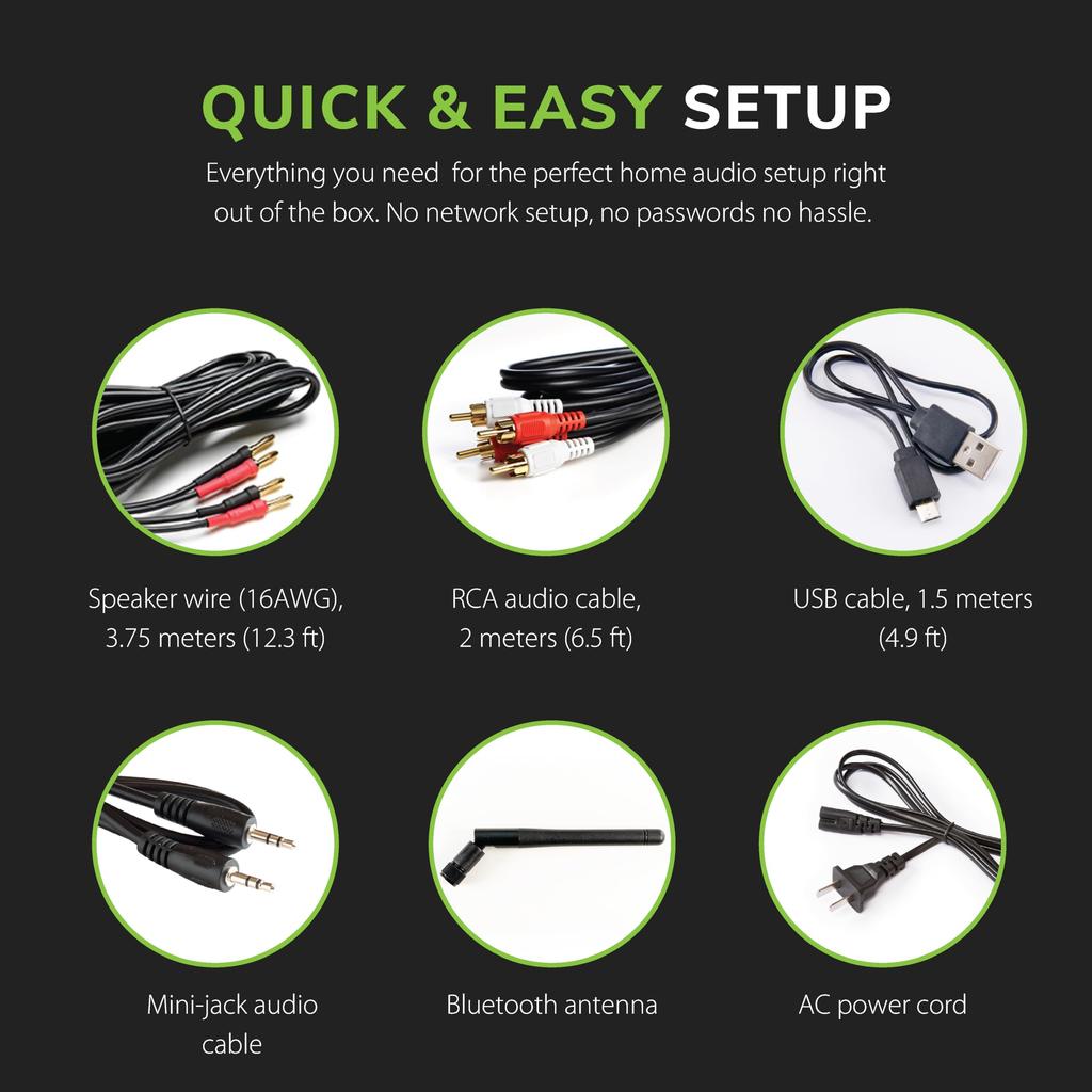 Беспроводная колонка HD4 с усилителем Bluetooth aptX HD DAC усилитель AUX USB сабвуфера []Совместимость с Audioengine/Встроенный проводной/беспроводной