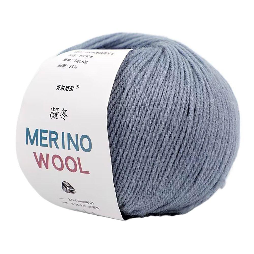 Вязание крючком Ручная работа Пряжа из чистой шерсти Меринос Поделки Нитки для шарфа Пальто Детского одеяла DIY