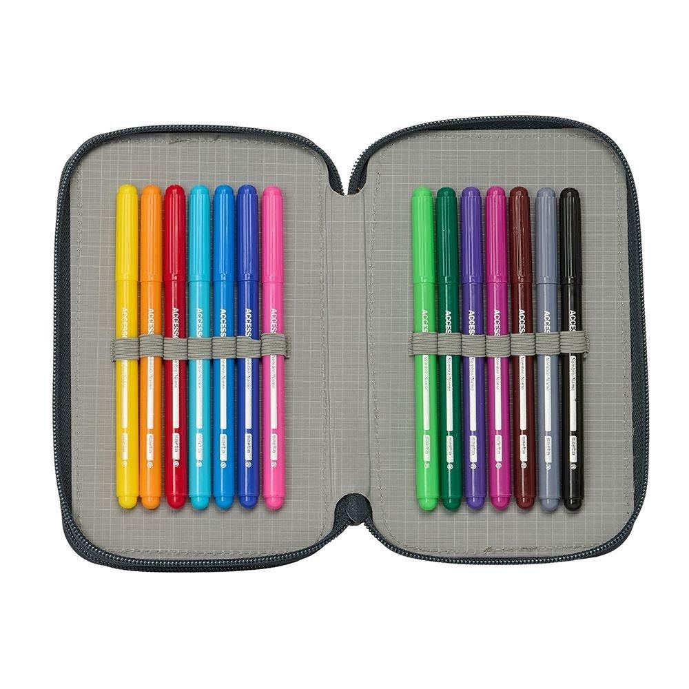 Real Madrid double filled pencil case 29 pcs 412554854 multicolor