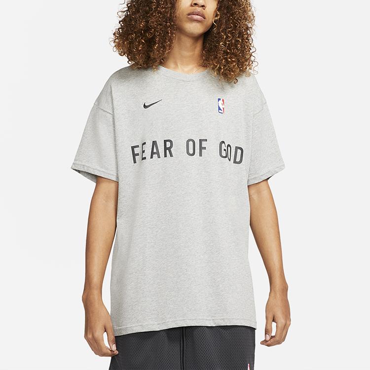 Nike Разминочная футболка X Fear of God Темно-серые мужские топы вереска CU4699-063