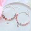 Exquisite Pink Bracelets For Women Cute Star Moon Bracelet Metal Chain Beads Bracelet Sister Girlfriend Gift