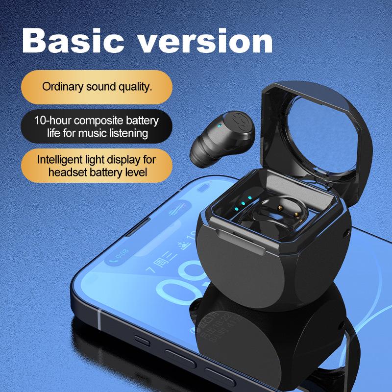 Мини-наушник Q1 Bluetooth, одноухий, с дисплеем заряда батареи, для спорта или бизнеса
