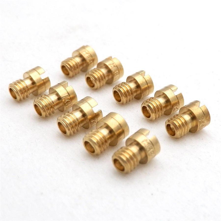 New 10 Sizes 4mm Main Jets For 50cc Carb Found On 139QMB 50,60,80cc 4-stroke Scooter