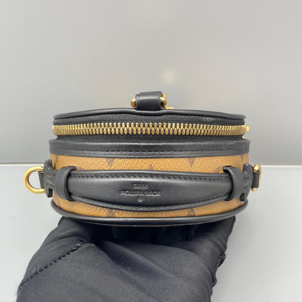[Pre-Owned] Louis Vuitton Mini Boite Chapeau 'Brown Monogram Reverse Canvas' - Very Good #V677EV