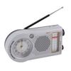 Портативное радио на аккумуляторе FM AM SW Многодиапазонное радио с часами 3-ваттный динамик для музыки, новостей, дорожного движения