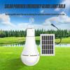 LED Solar Light Bulb Outdoor Camping Light Waterproof Portable Garden Pendant Light Hiking Fishing Emergency Light USB Charging